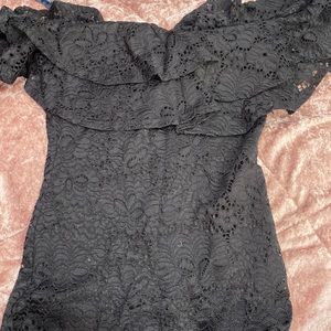 Black lace dress